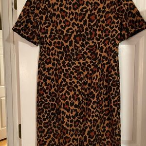 J Crew cheetah Dress